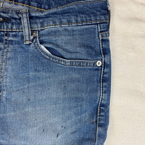 Levi's 513 Blue Jeans Size 31x32 Slim Straight Leg Mid-Rise Stretch Denim Men's - Picture 5 of 16
